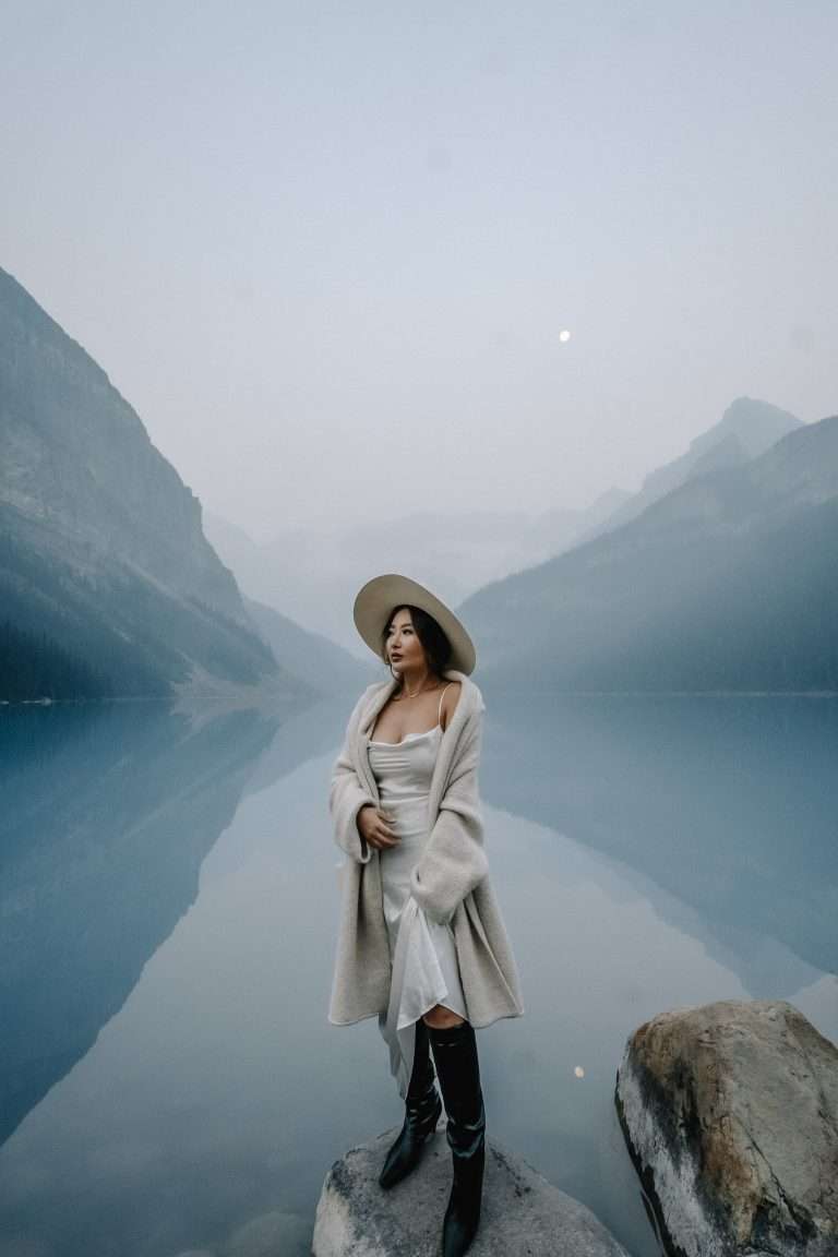 Coco Tran Fashion and Style Blog in Banff Lake Louise