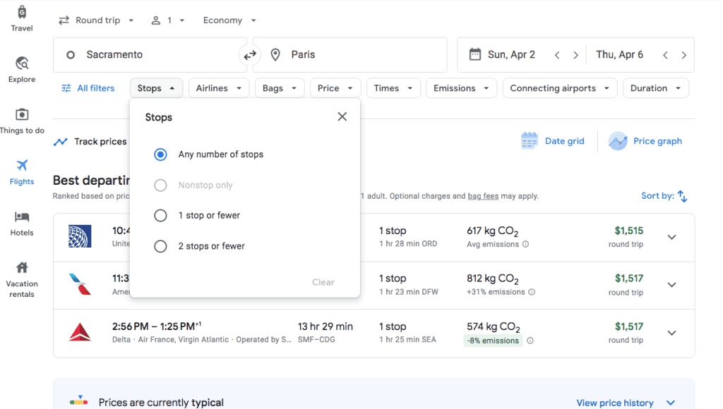 How To use Google Flights 