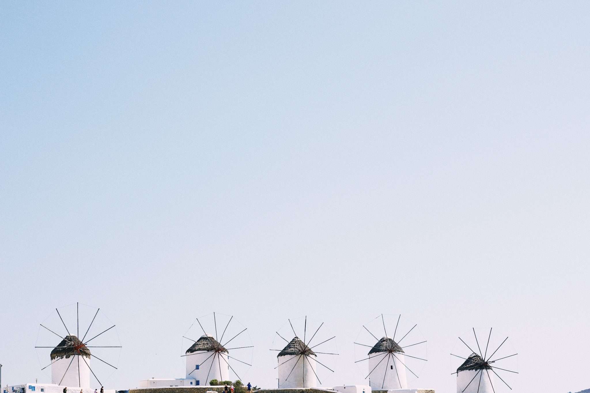 mykonos town windmills