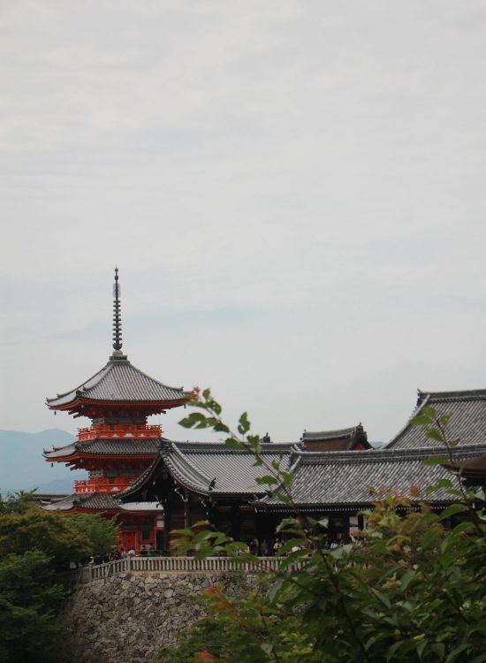 Pagoda Tower at Kiyomizu-dera Temple, Kyoto, Japan