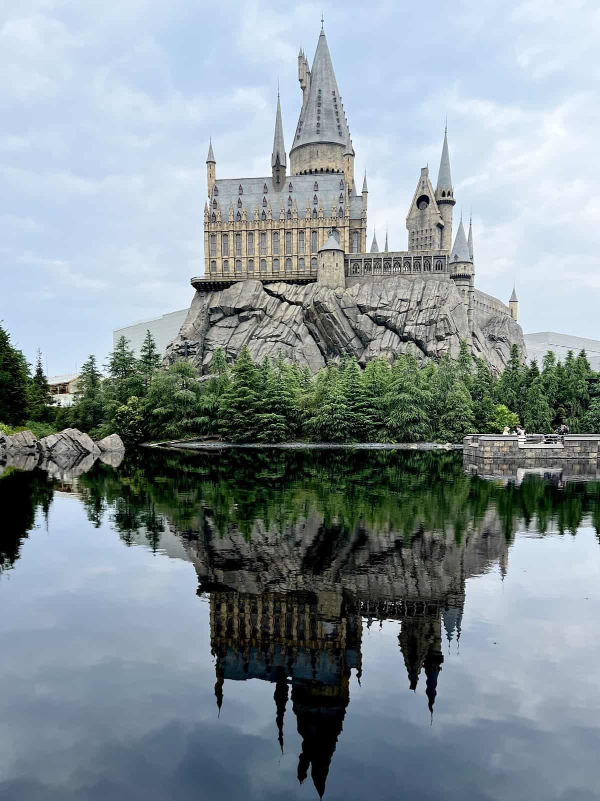 Universal studios osaka japan Hogwarts Castle Reflected in a Lake 