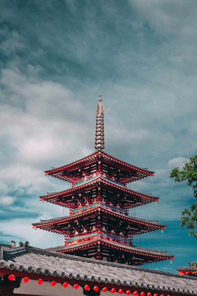 The Shitennoji Temple in Osaka 