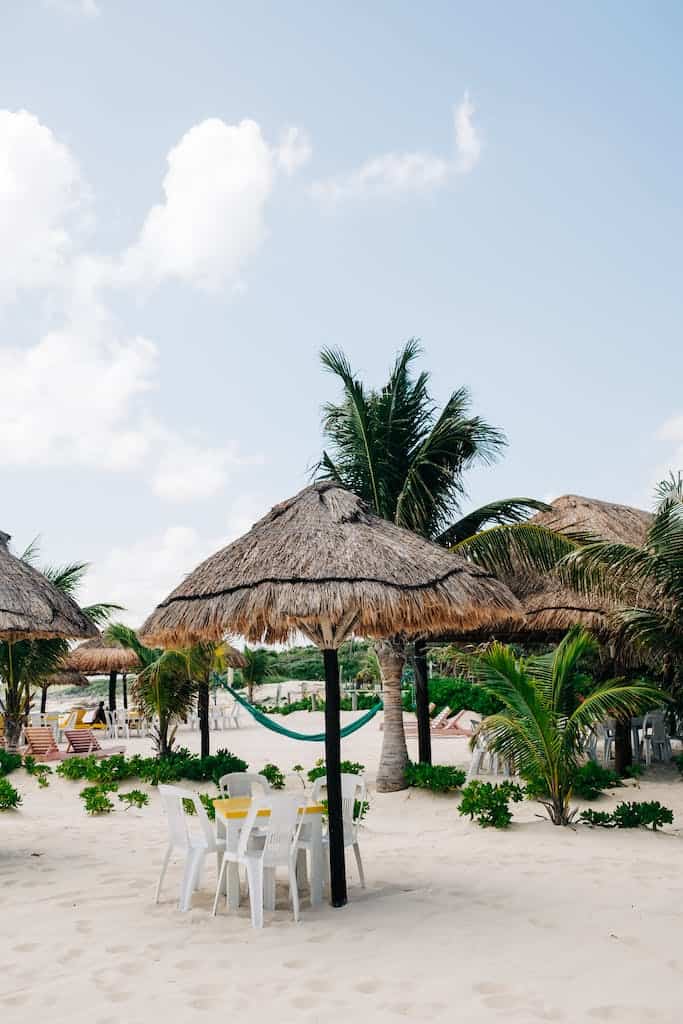 Beach on Cozumel Island in Mexico