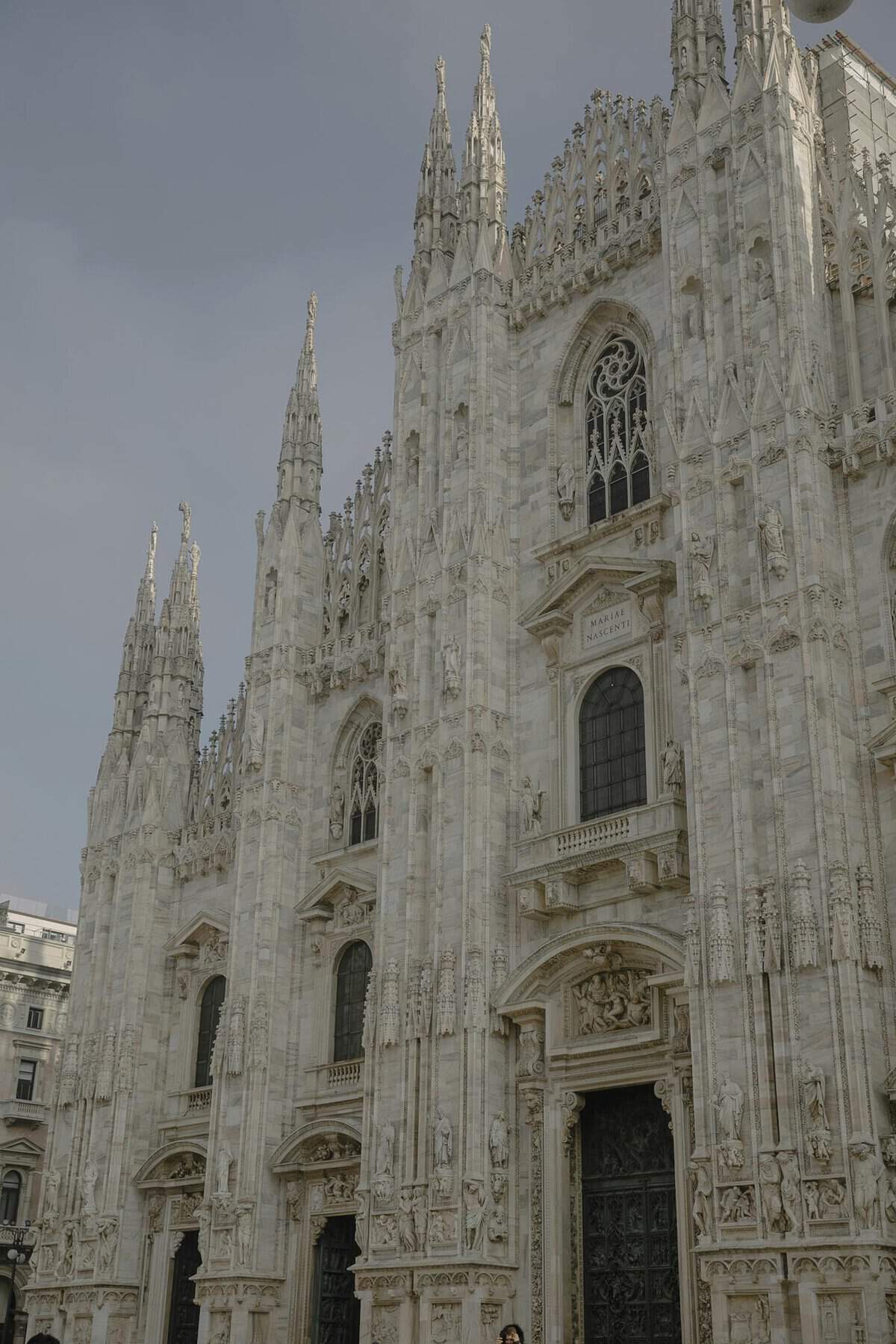 Low Angle Shot of the Milan Cathedral, Milan, Italy