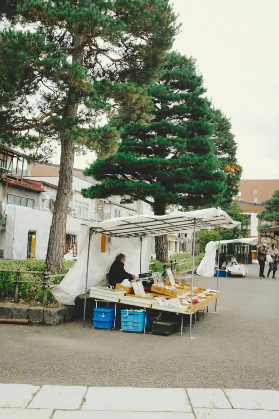 (2026) Postcard From the Takayama Morning Market Stalls at the morning market in Takayama