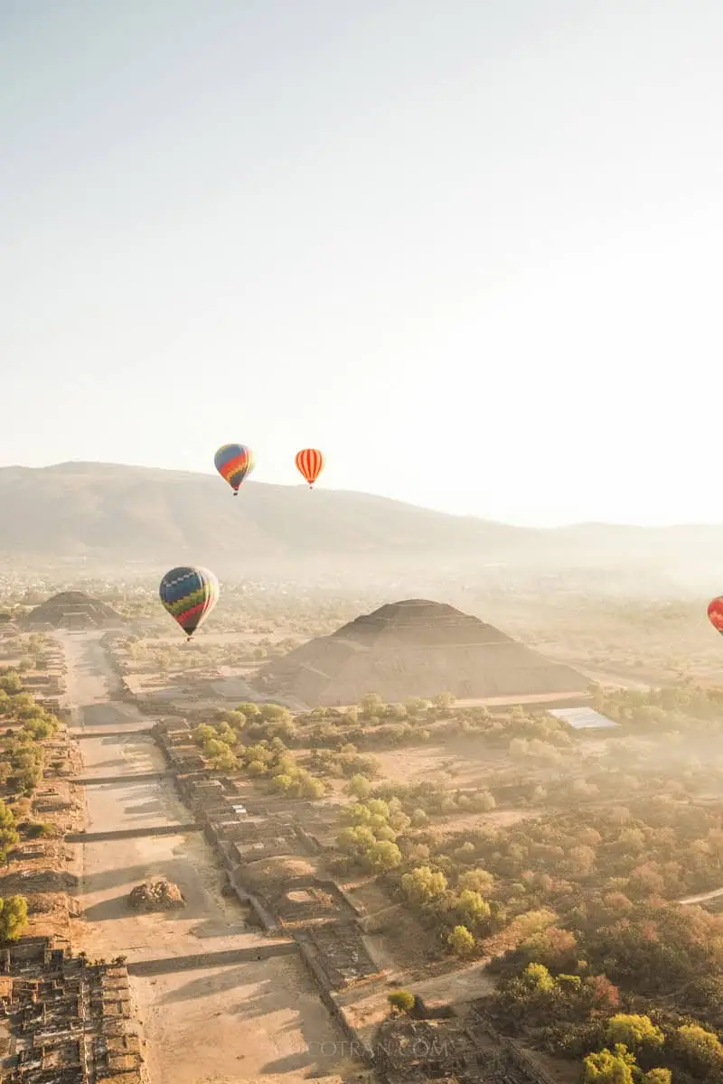 (2026) Field Notes From: Teotihuacรกn Hot air balloons rising over the pyramids of Teotihuacรกn at sunrise